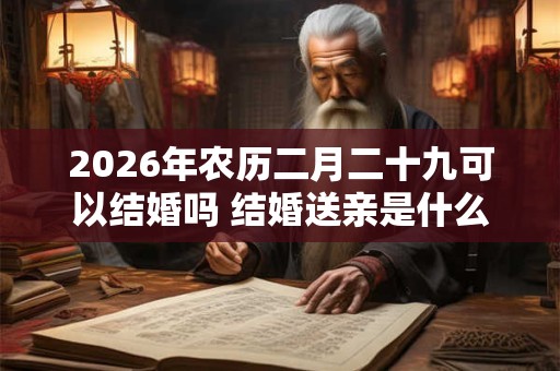 2026年农历二月二十九可以结婚吗 结婚送亲是什么
