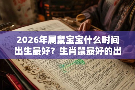 2026年属鼠宝宝什么时间出生最好？生肖鼠最好的出生时辰