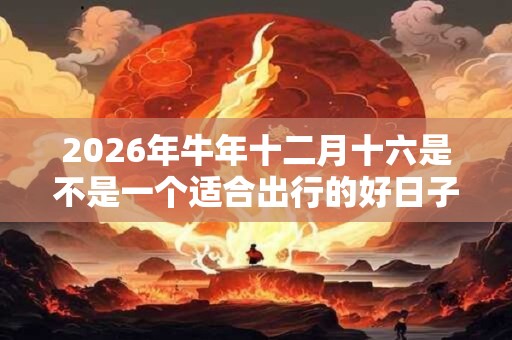 2026年牛年十二月十六是不是一个适合出行的好日子？