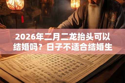 2026年二月二龙抬头可以结婚吗？日子不适合结婚生肖？