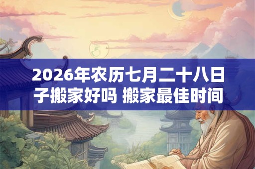 2026年农历七月二十八日子搬家好吗 搬家最佳时间 2026年农历七月二十八日子搬家好吗 搬家最佳时间