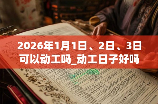 2026年1月1日、2日、3日可以动工吗_动工日子好吗 2026年1月1日、2日、3日可以动工吗_动工日子好吗