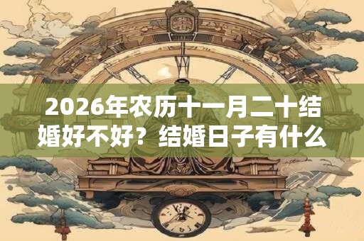 2026年农历十一月二十结婚好不好？结婚日子有什么讲究？