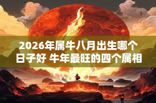 2026年属牛八月出生哪个日子好 牛年最旺的四个属相