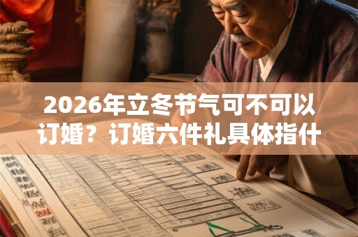 2026年立冬节气可不可以订婚？订婚六件礼具体指什么？