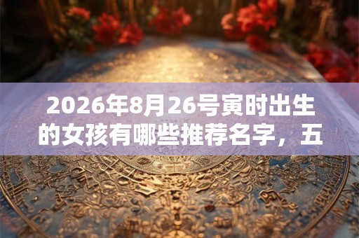 2026年8月26号寅时出生的女孩有哪些推荐名字,五行属什么 2026年8月26号寅时出生的女孩有哪些推荐名字,五行属什么