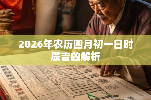 2026年农历四月初一日时辰吉凶解析