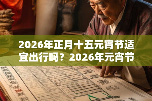 2026年正月十五元宵节适宜出行吗？2026年元宵节黄历宜忌