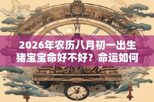 2026年农历八月初一出生猪宝宝命好不好？命运如何？