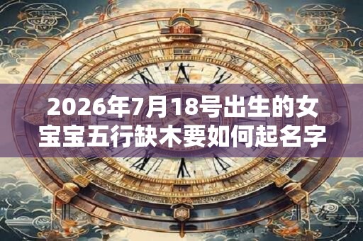 2026年7月18号出生的女宝宝五行缺木要如何起名字