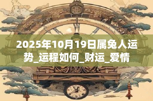 2025年10月19日属兔人运势_运程如何_财运_爱情 2025年10月19日属兔人运势_运程如何_财运_爱情