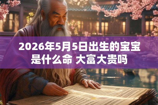 2026年5月5日出生的宝宝是什么命 大富大贵吗