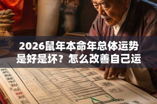 2026鼠年本命年总体运势是好是坏?怎么改善自己运气? 2026鼠年本命年总体运势是好是坏?怎么改善自己运气?