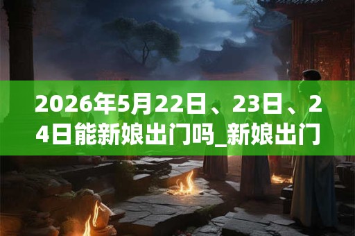 2026年5月22日、23日、24日能新娘出门吗_新娘出门是吉日吗 2026年5月22日、23日、24日能新娘出门吗_新娘出门是吉日吗