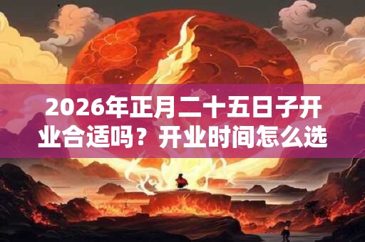 2026年正月二十五日子开业合适吗？开业时间怎么选？