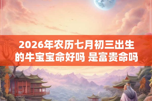 2026年农历七月初三出生的牛宝宝命好吗 是富贵命吗 2026年农历七月初三出生的牛宝宝命好吗 是富贵命吗