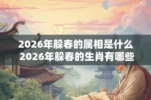 2026年躲春的属相是什么 2026年躲春的生肖有哪些