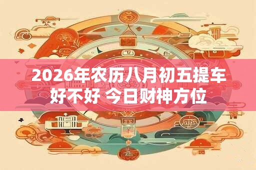 2026年农历八月初五提车好不好 今日财神方位 2026年农历八月初五提车好不好 今日财神方位