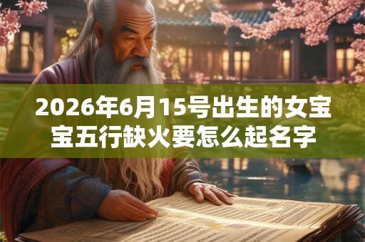 2026年6月15号出生的女宝宝五行缺火要怎么起名字 2026年6月15号出生的女宝宝五行缺火要怎么起名字
