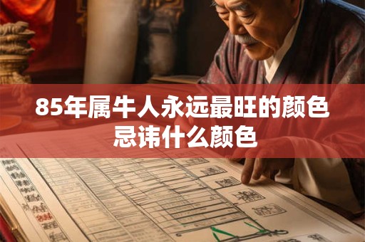 85年属牛人永远最旺的颜色 忌讳什么颜色 85年属牛人永远最旺的颜色 忌讳什么颜色