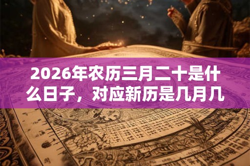 2026年农历三月二十是什么日子,对应新历是几月几号? 2026年农历三月二十是什么日子,对应新历是几月几号?