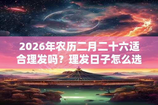 2026年农历二月二十六适合理发吗？理发日子怎么选？