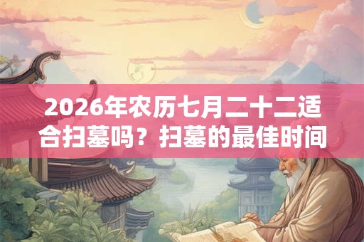 2026年农历七月二十二适合扫墓吗？扫墓的最佳时间？