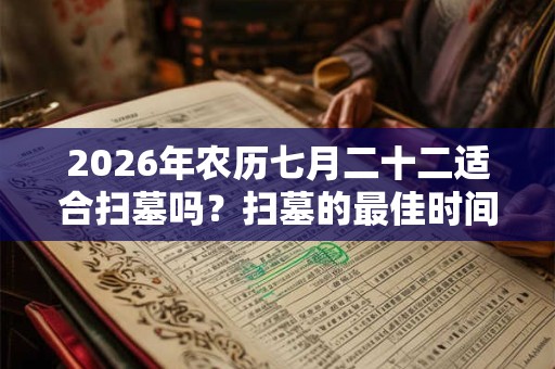 2026年农历七月二十二适合扫墓吗？扫墓的最佳时间？