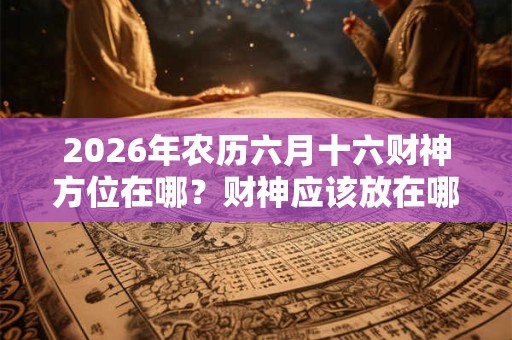 2026年农历六月十六财神方位在哪？财神应该放在哪？