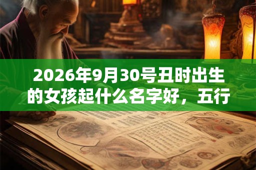 2026年9月30号丑时出生的女孩起什么名字好，五行属什么