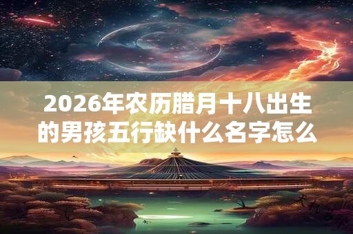2026年农历腊月十八出生的男孩五行缺什么名字怎么起吉利 2026年农历腊月十八出生的男孩五行缺什么名字怎么起吉利