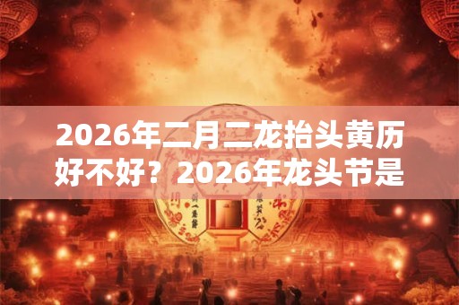 2026年二月二龙抬头黄历好不好？2026年龙头节是黄道吉日吗？