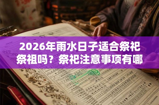 2026年雨水日子适合祭祀祭祖吗?祭祀注意事项有哪些? 2026年雨水日子适合祭祀祭祖吗?祭祀注意事项有哪些?