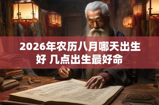 2026年农历八月哪天出生好 几点出生最好命