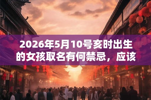 2026年5月10号亥时出生的女孩取名有何禁忌，应该如何取名？