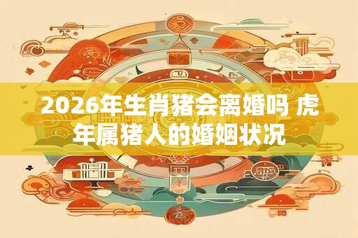 2026年生肖猪会离婚吗 虎年属猪人的婚姻状况
