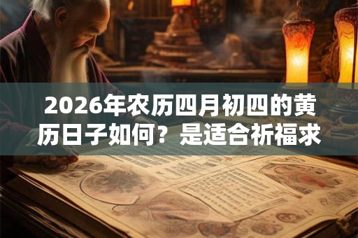 2026年农历四月初四的黄历日子如何？是适合祈福求财的日子吗？