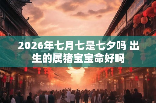 2026年七月七是七夕吗 出生的属猪宝宝命好吗
