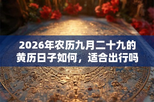 2026年农历九月二十九的黄历日子如何，适合出行吗？