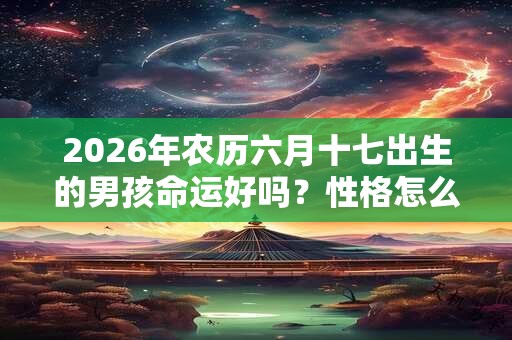 2026年农历六月十七出生的男孩命运好吗?性格怎么样? 2026年农历六月十七出生的男孩命运好吗?性格怎么样?