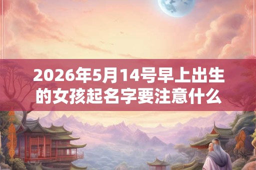 2026年5月14号早上出生的女孩起名字要注意什么