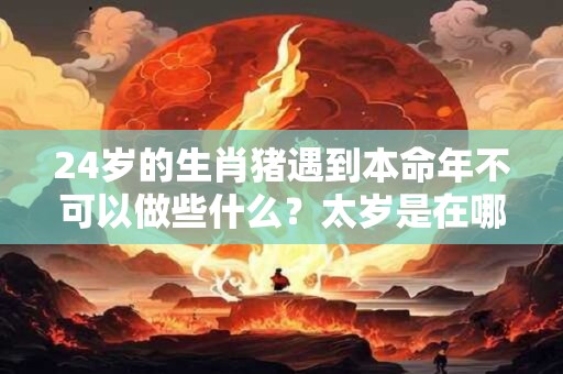 24岁的生肖猪遇到本命年不可以做些什么？太岁是在哪个方位？