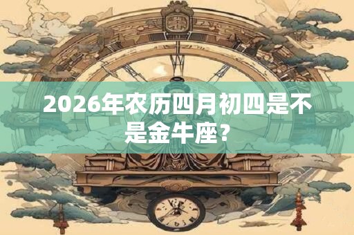 2026年农历四月初四是不是金牛座? 2026年农历四月初四是不是金牛座?
