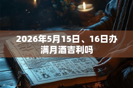 2026年5月15日、16日办满月酒吉利吗 2026年5月15日、16日办满月酒吉利吗
