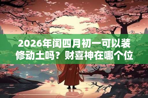 2026年闰四月初一可以装修动土吗？财喜神在哪个位置？