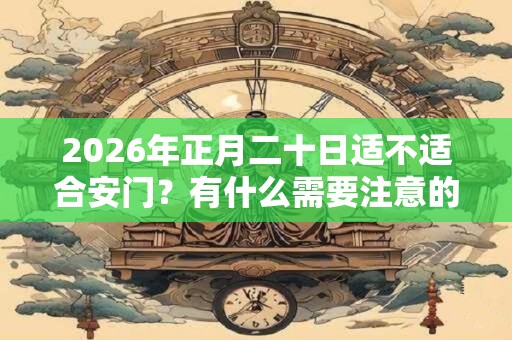 2026年正月二十日适不适合安门？有什么需要注意的？