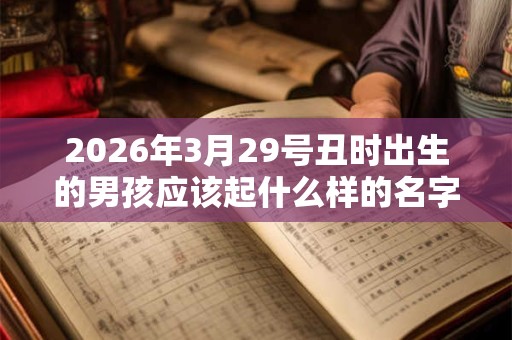2026年3月29号丑时出生的男孩应该起什么样的名字