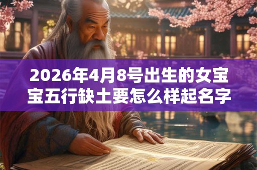 2026年4月8号出生的女宝宝五行缺土要怎么样起名字 2026年4月8号出生的女宝宝五行缺土要怎么样起名字
