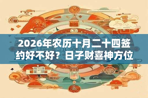 2026年农历十月二十四签约好不好？日子财喜神方位？