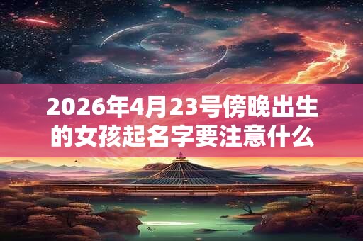 2026年4月23号傍晚出生的女孩起名字要注意什么 2026年4月23号傍晚出生的女孩起名字要注意什么